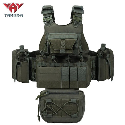 VT-8833TB YAKEDA Camouflage Tactical Vest Outdoor CS Military Tactical Vest Multifunctional Tactical Vests - YAKEDA