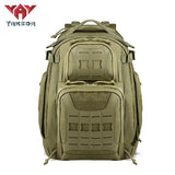 YAKEDA Military Tactical Backpack for Men Army 3 Day Assault Pack 42L Large Molle Hiking Backpack - YAKEDA