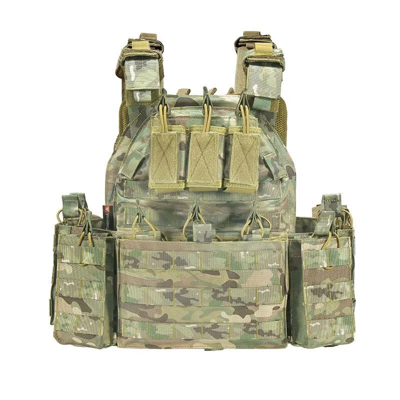 YAKEDA プレートキャリア タクティカルベスト VT-6026-1 迷彩柄 Tactical Vest Outdoor Vest, Army Fans Outdoor Vest Cs Game Vest