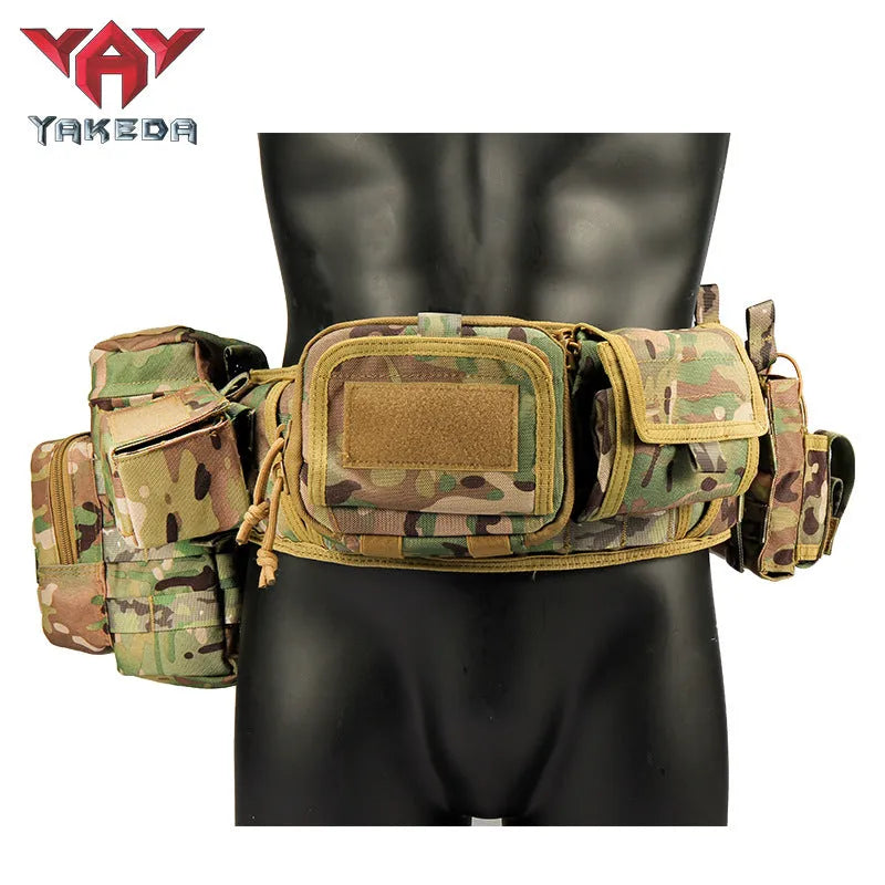 L1810-1 Camouflage Tactical Waistband Outdoor molle Belt Multifunctional Carrying Gear - YAKEDA