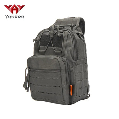 A88060-1 Yakeda Small Outdoor Waterproof Edc Laser Cut Pistol Concealed Tactical Crossbody Shoulder Pack Chest Sling Chest Bag - YAKEDA