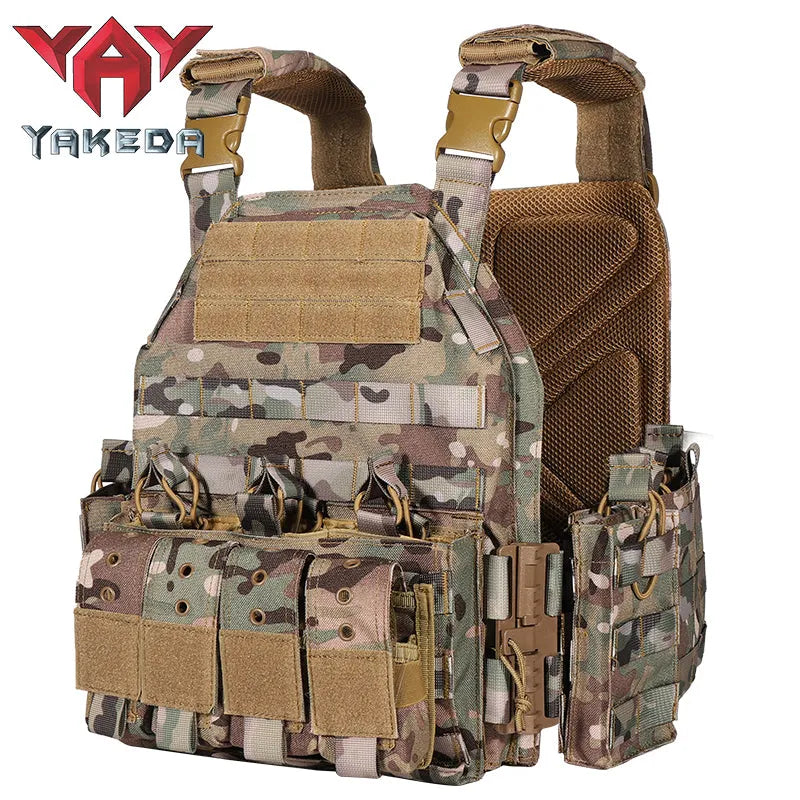 VT-6026-3 Quick Release YAKEDA Swat Jpc Military Molle Army Tactical Bullet Proof Plate Carrier Vest For Hunting - YAKEDA