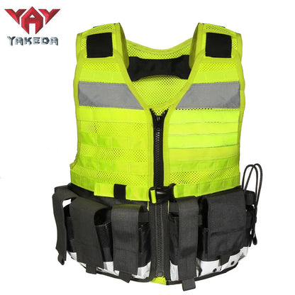 Vt-1065 Yakeda Custom Stab-Resistant Reflective Vest Outdoor Molle System Onboard Safety Tactical Vest - YAKEDA