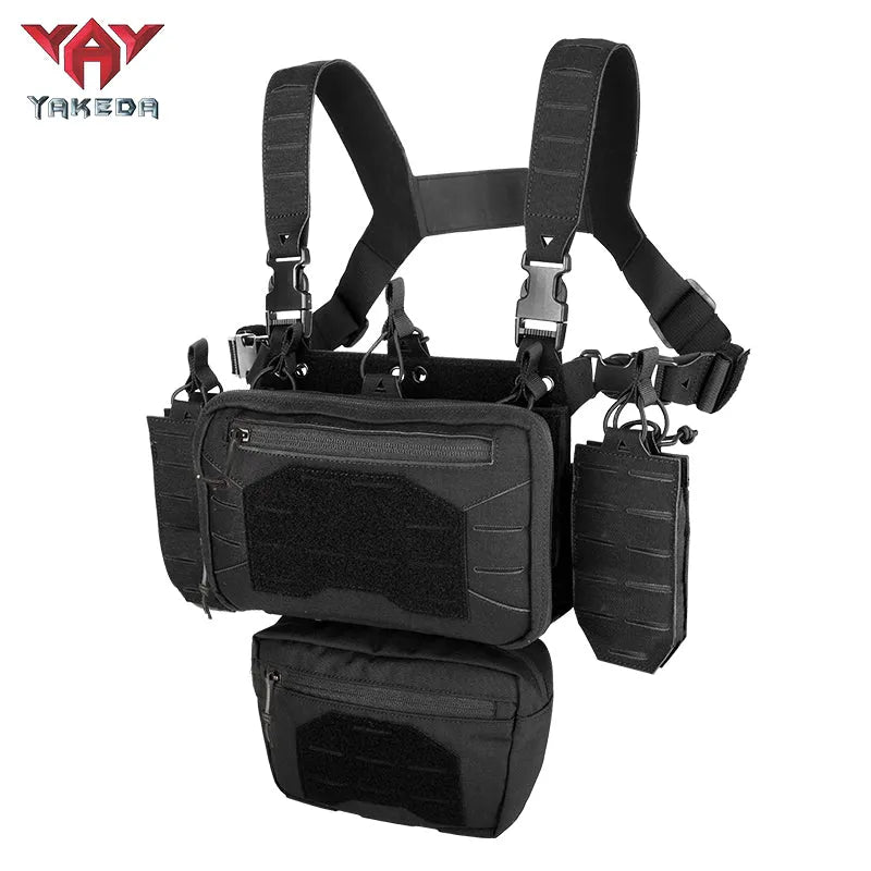 YKD-088 YAKEDA New Fashion Crossbody Harness Vest Conceal Tactical Chest Rig - YAKEDA