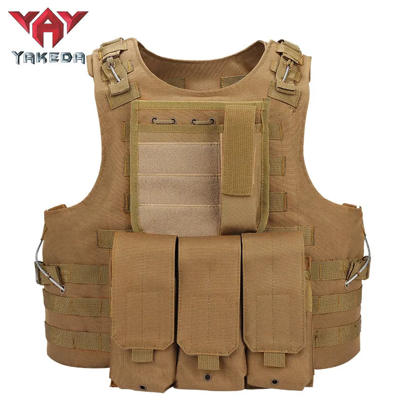 VT-8344 Yakeda Fashion multifumctional ajustable shoulder strap vest packs for hanging accessories tactical vest military vest - YAKEDA