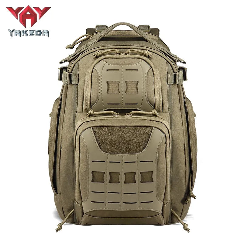 YAKEDA Military Tactical Backpack for Men Army 3 Day Assault Pack 42L Large Molle Hiking Backpack - YAKEDA