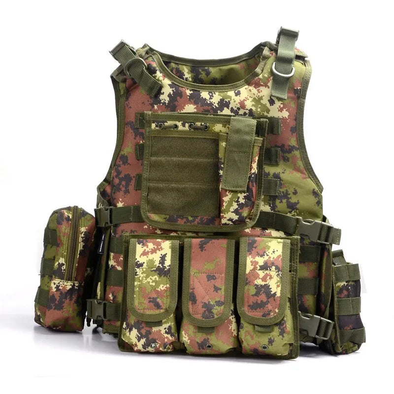 VT-322 YAKEDA Military Tactical Vest Camouflage Body Armor Sports Wear Hunting Vest Army Molle police bulletproof Vest Black - YAKEDA