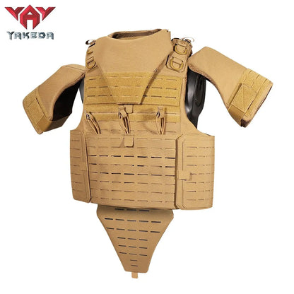 VT-8446 YAKEDA Latest Fashion Full Protection Military Tactical Vest Molle Chaleco Tactico Laser Cut Plate Carrier Bullet Proof Vest - YAKEDA