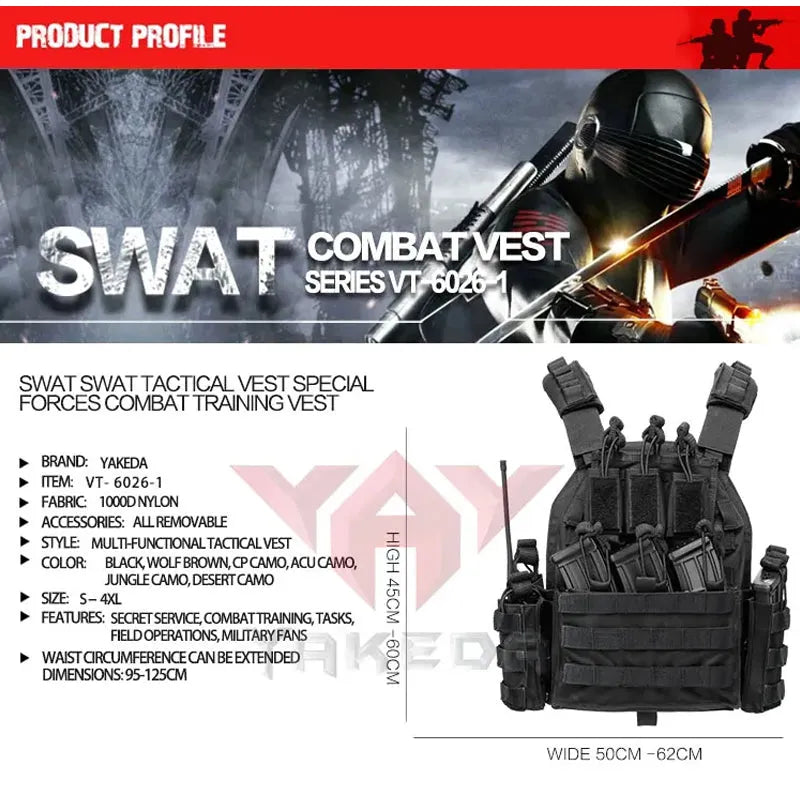 Tactical Vest Outdoor Vest, Army Fans Outdoor Vest Cs Game Vest