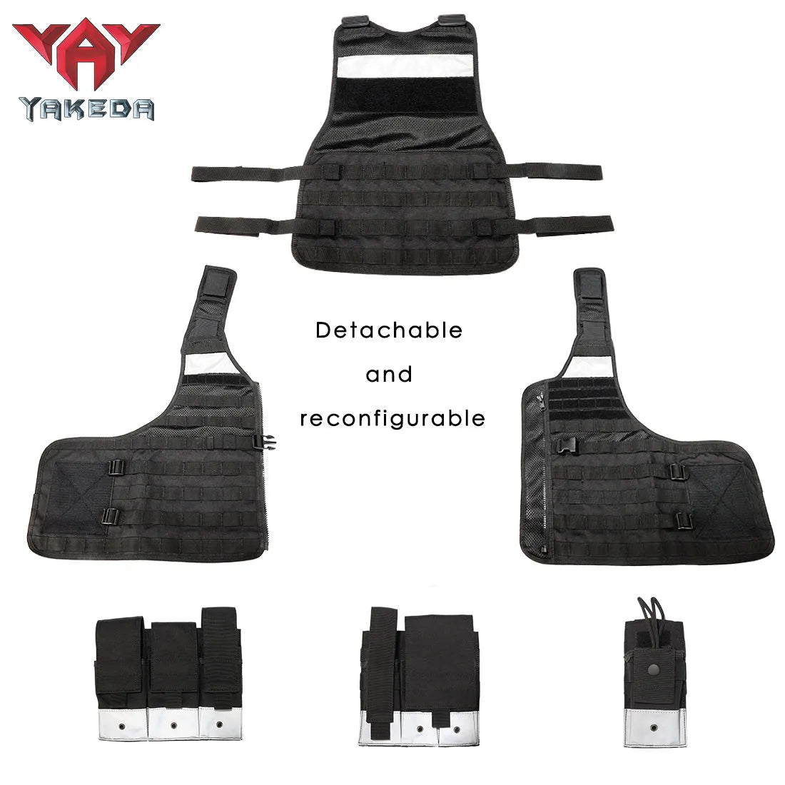 Vt-1065 Yakeda Custom Stab-Resistant Reflective Vest Outdoor Molle System Onboard Safety Tactical Vest - YAKEDA