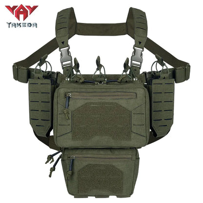 YKD-088 YAKEDA New Fashion Crossbody Harness Vest Conceal Tactical Chest Rig - YAKEDA