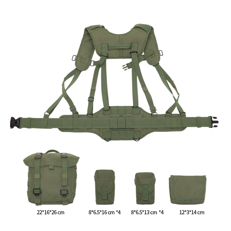 VT-8550 Yakeda Tactical Vest for Range Training and Hunting Camouflage Military Multifunctional Vest with Multiple Pockets and Adjustable Straps