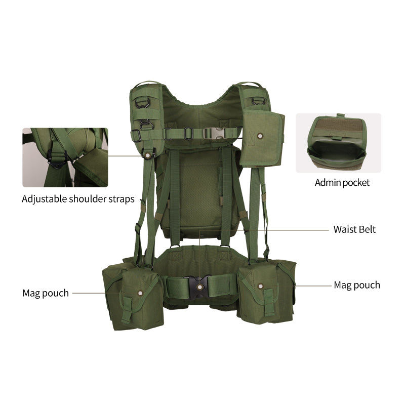 VT-8550 Yakeda Tactical Vest for Range Training and Hunting Camouflage Military Multifunctional Vest with Multiple Pockets and Adjustable Straps