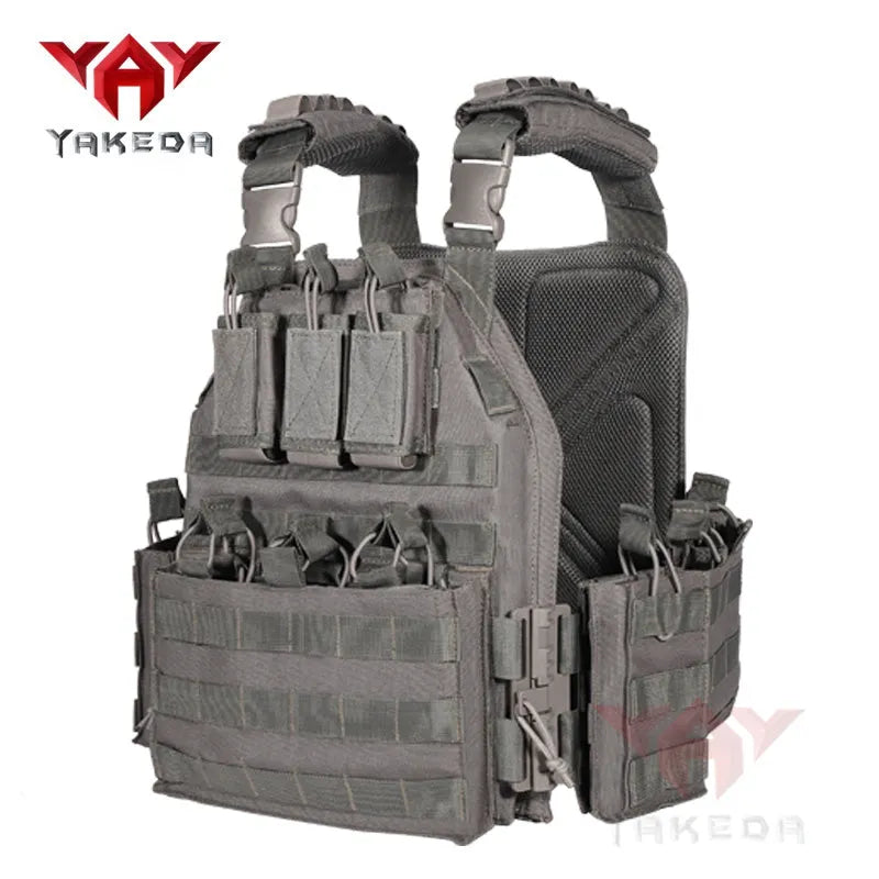 VT-6026-1 Quick Release YAKEDA Plate Carrier Vest In Stock Molle Chaleco Tactico Tactical Vest for Outdoor Shooting - YAKEDA