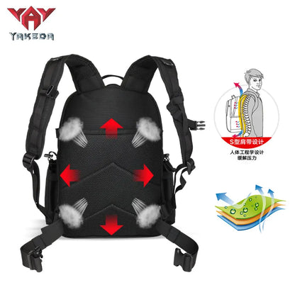 BK-2357 Tactical Backpack Hiking Bag Outdoor Sports Shoulder Bag Wear-Resistant Polyester Travel Hiking Large Capacity Backpacks - YAKEDA