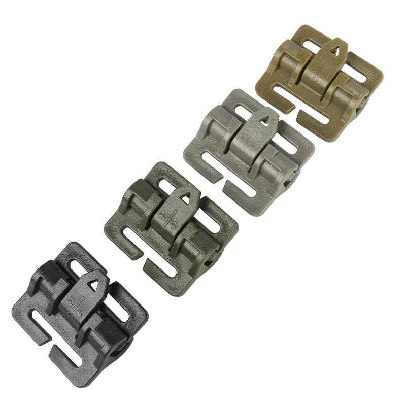 6 Pcs Tactical Vest Quick Release Buckle Multi-functional Tactical Vest Quick Release Buckle Carabiner Shoulder Strap Buckle - YAKEDA