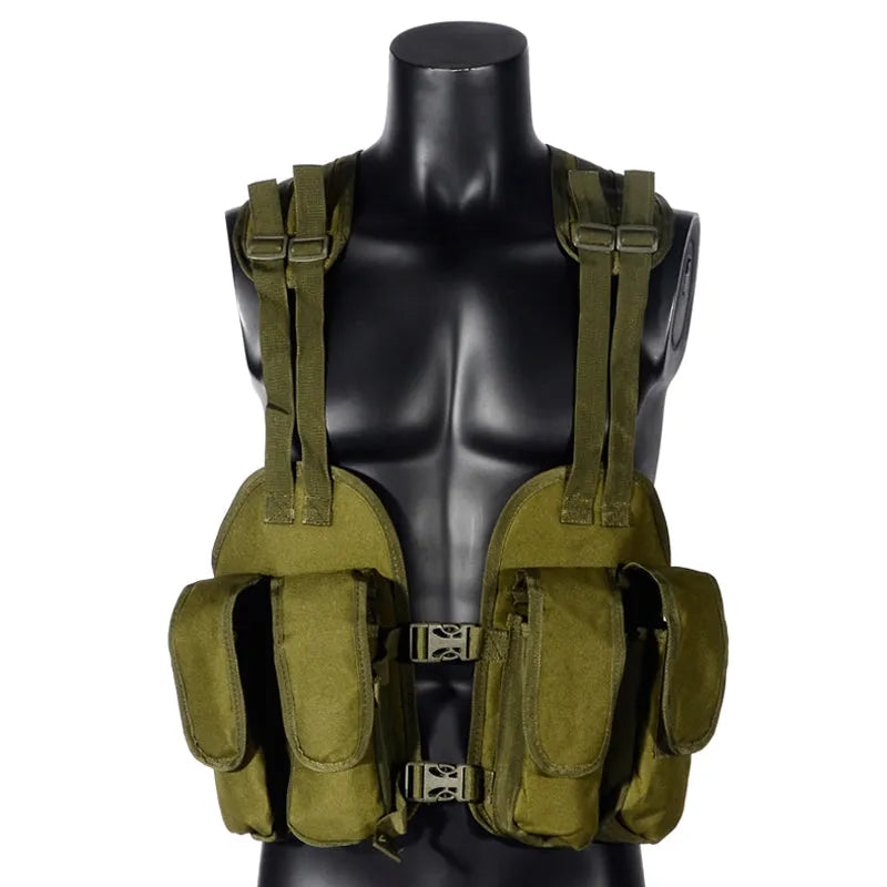 YG-001 Tactical Chest Rig Adjustable Padded Modular Military Vest Magazine Holder Pocket Platform Tactical Vest Waistcoat - YAKEDA