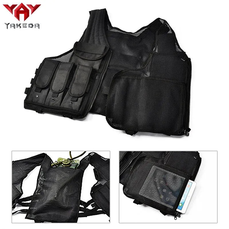 VT-1063 YAKEDA Police Military Tactical Vest Wargame Body Armor Sports Wear Hunting Vest CS Outdoor Products Equipment - YAKEDA