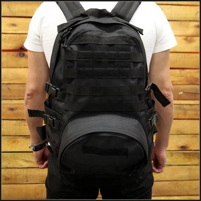 BK-1018 30L Outdoor Waterproof Black EDC Pack Military Tactical Backpack Mochila Tatical - YAKEDA