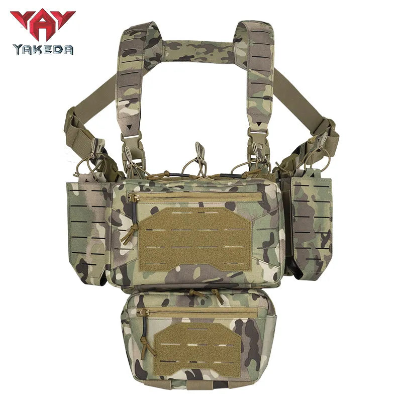 YKD-088 YAKEDA New Fashion Crossbody Harness Vest Conceal Tactical Chest Rig - YAKEDA