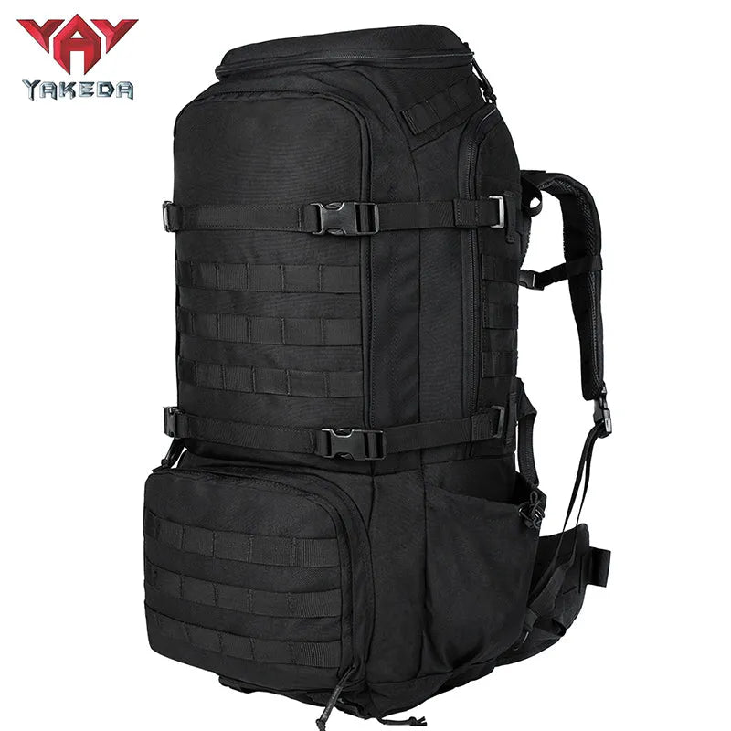 BK-2498 YAKEDA Tactical Backpack Camping Riding Hiking Bag 65L - YAKEDA