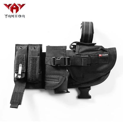 KF-070 Universal Tactical Leg Holster With Magazine Pouch Fully Adjustable And Removable-KF-070 - YAKEDA