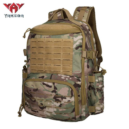 BK-2357 Tactical Backpack Hiking Bag Outdoor Sports Shoulder Bag Wear-Resistant Polyester Travel Hiking Large Capacity Backpacks - YAKEDA