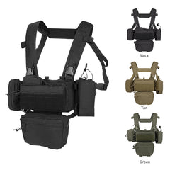 YAKEDA YKD0232 MK3 Chest Rig Tan Color - Lightweight Tactical Vest for Outdoor Hunting