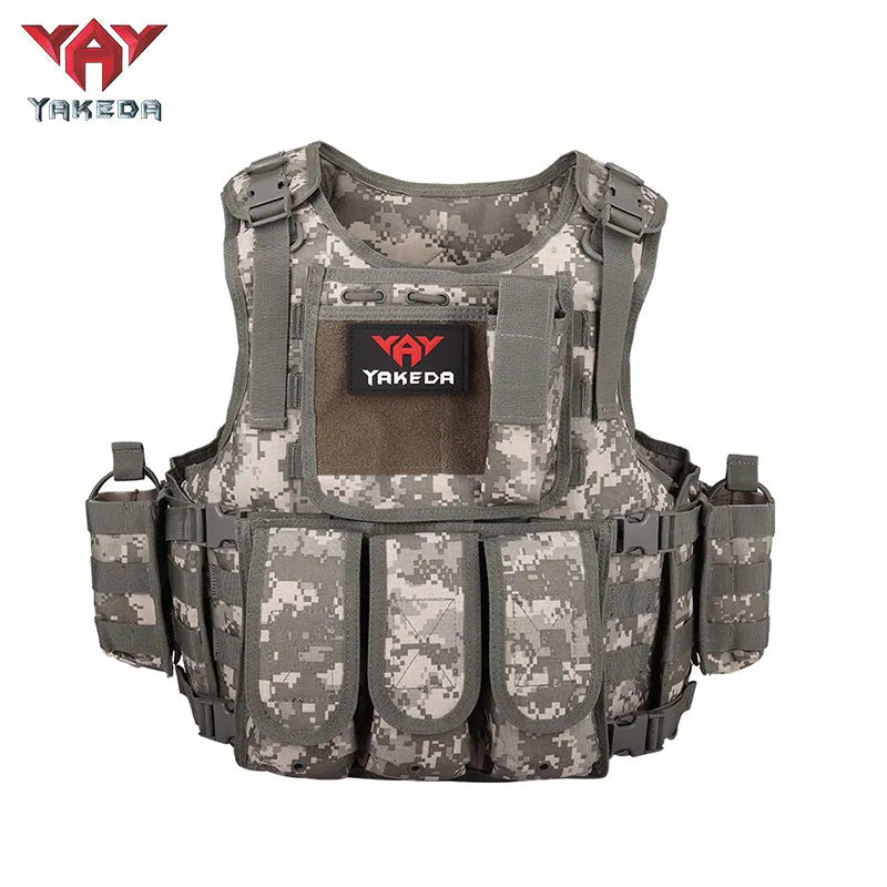 VT-322 YAKEDA Military Tactical Vest Camouflage Body Armor Sports Wear Hunting Vest Army Molle police bulletproof Vest Black - YAKEDA