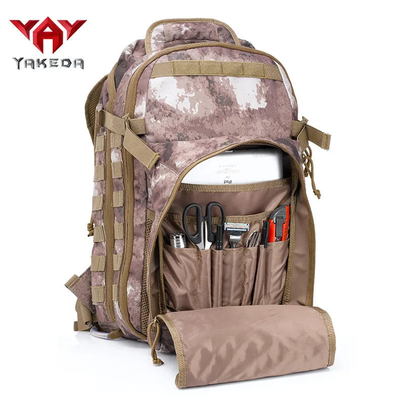 A88034 Military Tactical Backpack Hiking Camping Bag YAKEDA Large Capacity Outdoor Sports Waterproof Camouflage Bag - YAKEDA