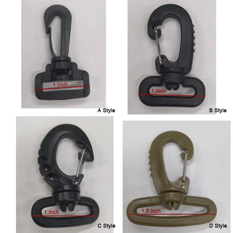 10 Pcs Luggage Accessories Plastic Dog Buckle Swivel Hook Buckle Shoulder Strap Hook Backpack Strap Hook Buckle - YAKEDA