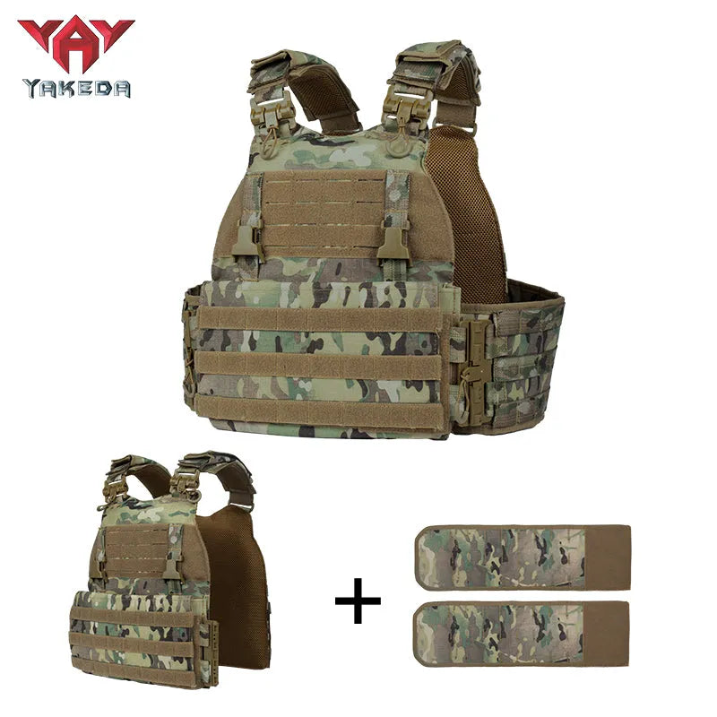 VT-8833TB YAKEDA Camouflage Tactical Vest Outdoor CS Military Tactical Vest Multifunctional Tactical Vests - YAKEDA