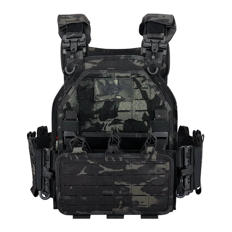 YAKEDA 1000D Nylon Tactical Gear Military Airsoft CS Game Hunting MOEEL  Army Laser Cut Vest