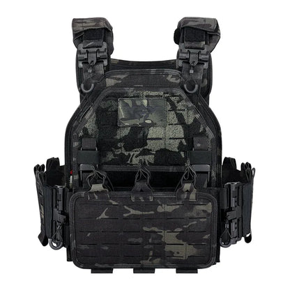 VT-6094A YAKEDA 1000D Nylon Tactical Gear Military Airsoft CS Game Hunting MOEEL Army Laser Cut Vest - YAKEDA