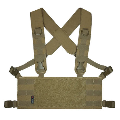 YKD-0240 YAKEDA Tactical Chest Hanger Base 500D Nylon Lightweight Modular Chest Hanger Type 56 Sling Pocket Upgrade - YAKEDA