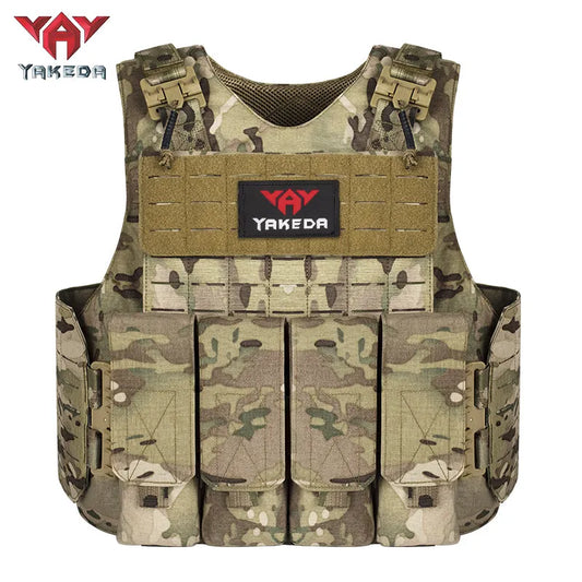 VT-8558 YAKEDA Camouflage Nylon Chaleco Tactico Combat MOLLE Plate Carrier Tactical Vest - YAKEDA