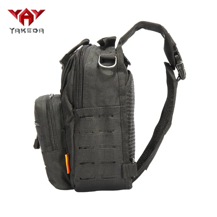 A88060-1 Yakeda Small Outdoor Waterproof Edc Laser Cut Pistol Concealed Tactical Crossbody Shoulder Pack Chest Sling Chest Bag - YAKEDA