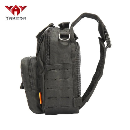 A88060-1 Yakeda Small Outdoor Waterproof Edc Laser Cut Pistol Concealed Tactical Crossbody Shoulder Pack Chest Sling Chest Bag - YAKEDA