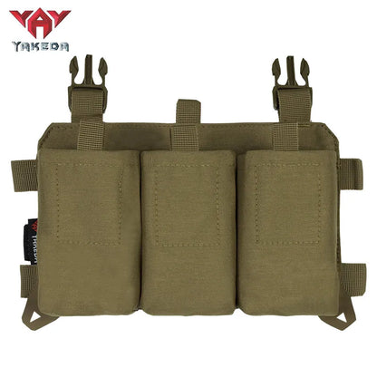 YKD-0200 YAKEDA Tactical Triplex 5.56/7.62 Universal Speed Dial Holster Vest Snap-In Modular Attack Front Panel - YAKEDA