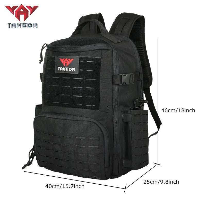 BK-2357 Tactical Backpack Hiking Bag Outdoor Sports Shoulder Bag Wear-Resistant Polyester Travel Hiking Large Capacity Backpacks - YAKEDA