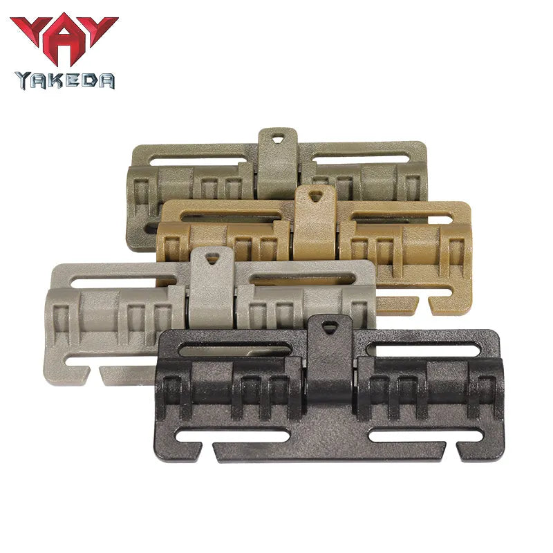 6 Pcs Quick Release Buckle Set Molle Side Strap Backpack Vest Buckle Set Single Point Quick Release Assembly - YAKEDA