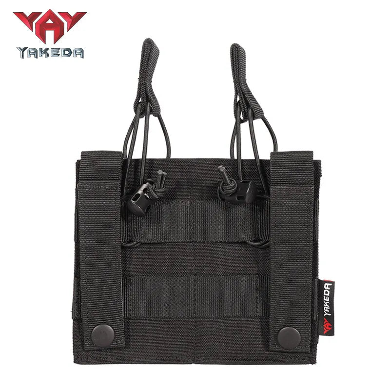 TL-807 Nylon Molle Double Pistol Mag Pouch Other Police Hunting Military AK Mag Holder Tactical - YAKEDA