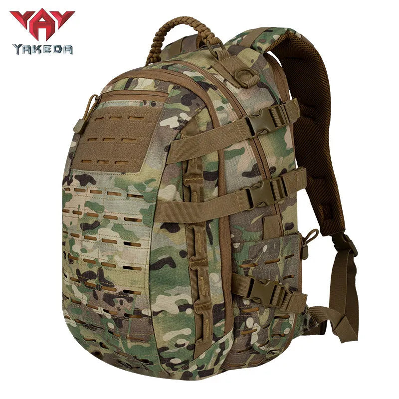 GB-0063 Tactical Backpack Mountaineering Hiking Outdoor Bag Camouflage Shoulder Dragon Egg Bag Student Commuter Computer Shoulder Bag CP