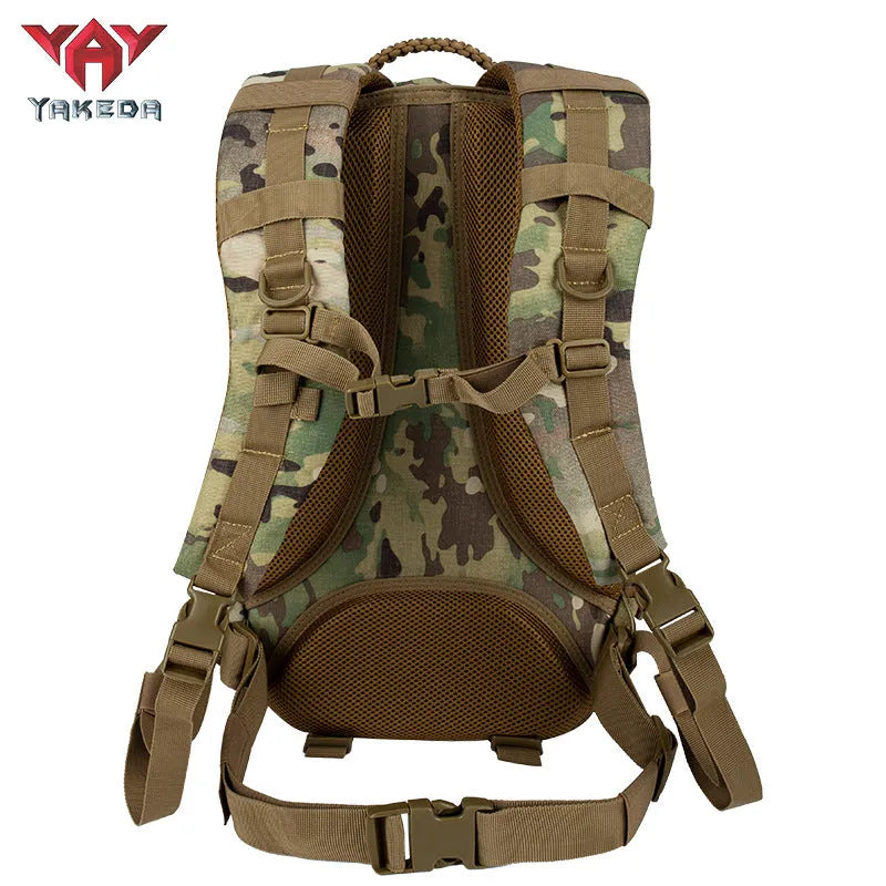 GB-0063 Tactical Backpack Mountaineering Hiking Outdoor Bag Camouflage Shoulder Dragon Egg Bag Student Commuter Computer Shoulder Bag - YAKEDA