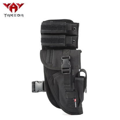 KF-070 Universal Tactical Leg Holster With Magazine Pouch Fully Adjustable And Removable-KF-070 - YAKEDA