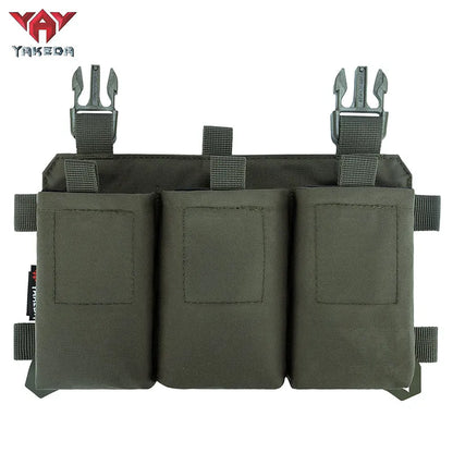 YKD-0200 YAKEDA Tactical Triplex 5.56/7.62 Universal Speed Dial Holster Vest Snap-In Modular Attack Front Panel - YAKEDA