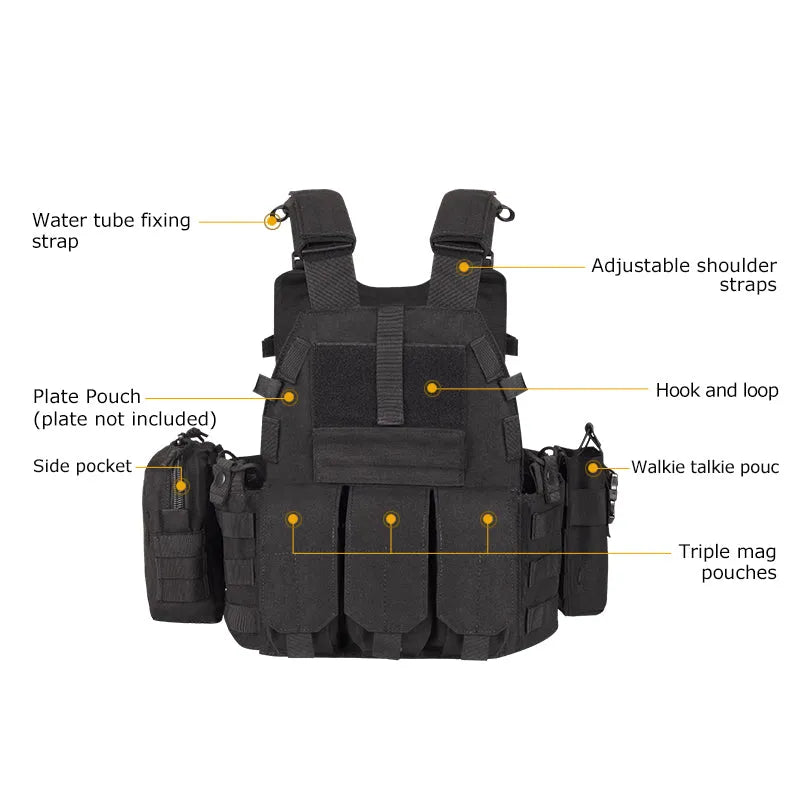 Vt-8193 Yakeda Lightweight Jpc Airsoft Combat Military Army Bullet Proof Vest Chalecos Antibalas Gilet Tactical Plate Carrier - YAKEDA