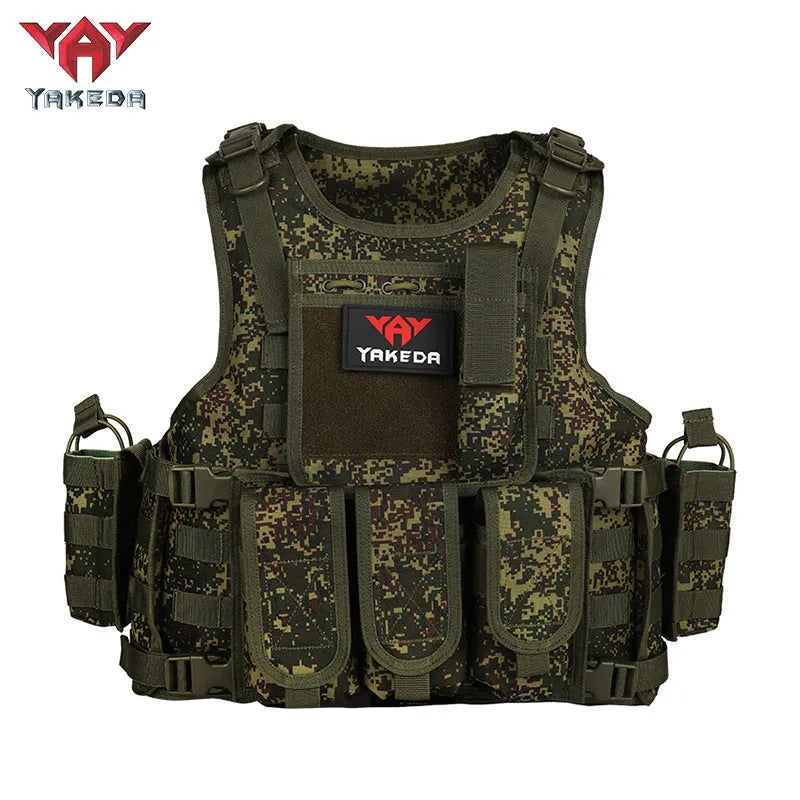 VT-322 YAKEDA Military Tactical Vest Camouflage Body Armor Sports Wear Hunting Vest Army Molle police bulletproof Vest Black - YAKEDA