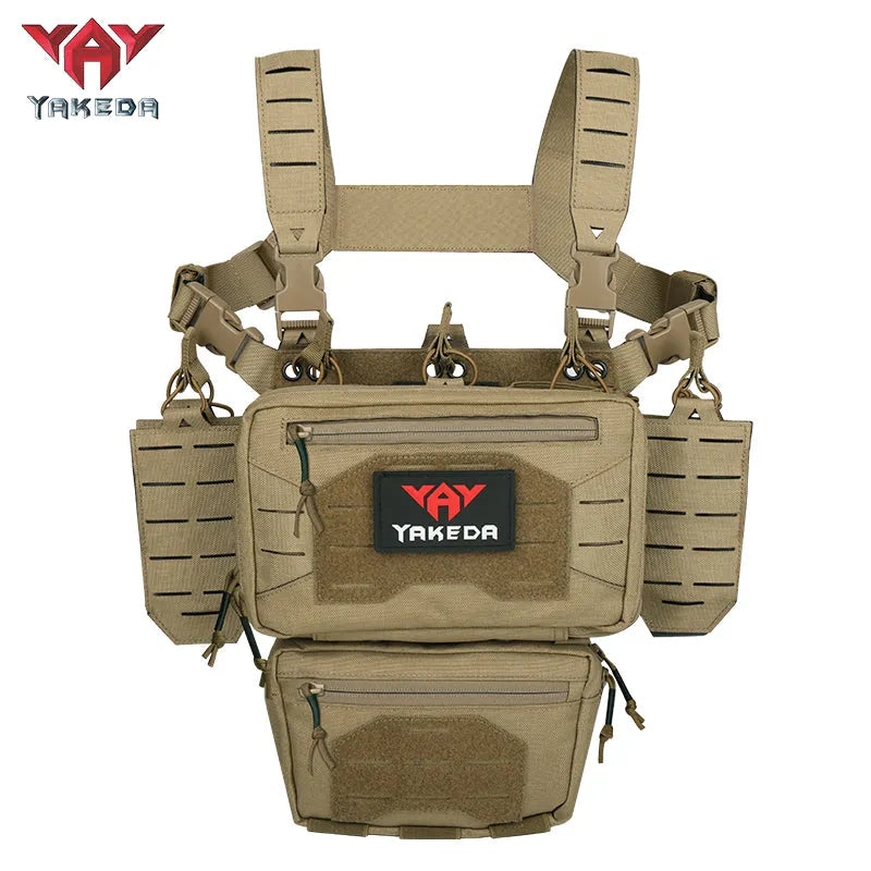 YKD-088 YAKEDA New Fashion Crossbody Harness Vest Conceal Tactical Chest Rig - YAKEDA