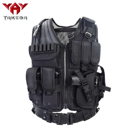 VT-1063 YAKEDA Police Military Tactical Vest Wargame Body Armor Sports Wear Hunting Vest CS Outdoor Products Equipment - YAKEDA